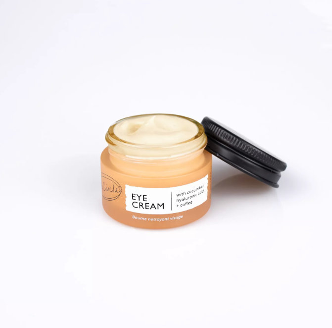 CREMA PARA OJOS CON PEPINO, ÁCIDO HIALURÓNICO Y CAFÉ - SMELLA