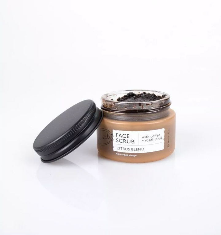 FACE SCRUB CITRUS CON CAFÉ Y ACEITE DE ROSA MOSQUETA - TAMAÑO DE VIAJE - SMELLA