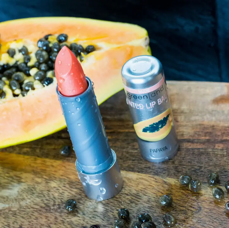 BÁLSAMO LABIAL CON COLOR NUDE PAPAYA 3.9G. - SMELLA