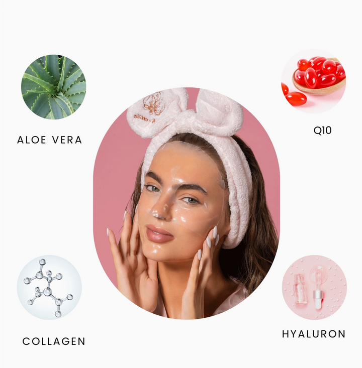 MASCARILLA DE HIDROGEL CON Q10 Y COLÁGENO