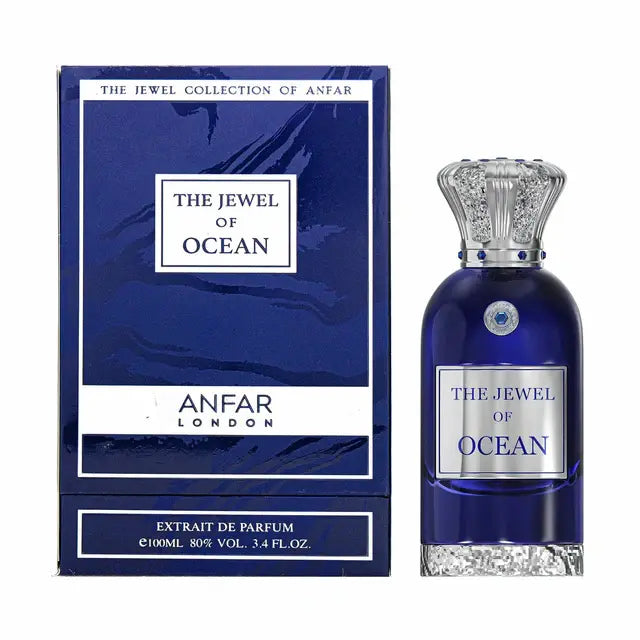 Anfar London The Jewel of Ocean Extrait de Parfum 100 ml frasco con su caja original