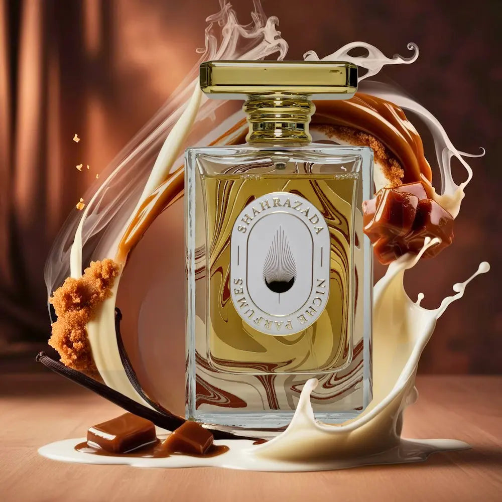 Perfume Shahrazada botella con caramelo 