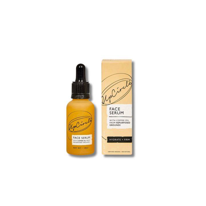 Serum facial orgánico con café y rosa mosqueta
