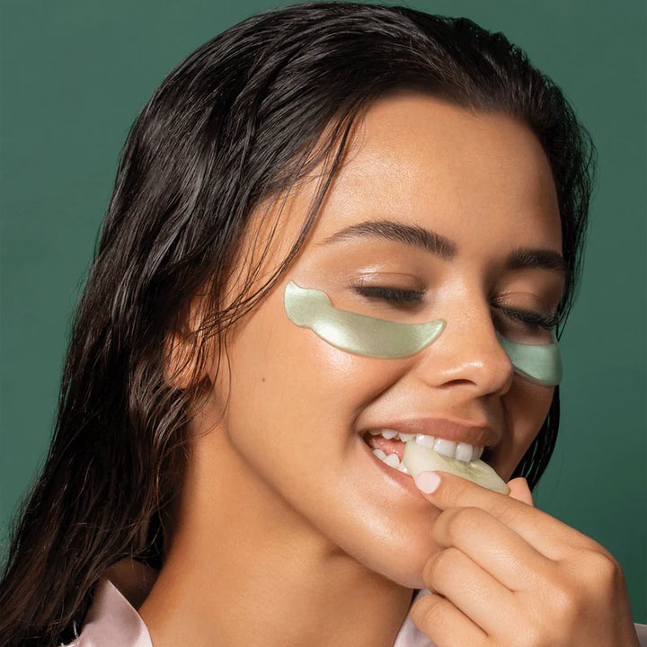 ALMOHADILLAS DE HIDROGEL CON PEPINO Y TÉ VERDE